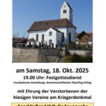 18.10. Kirchweih in Etting
