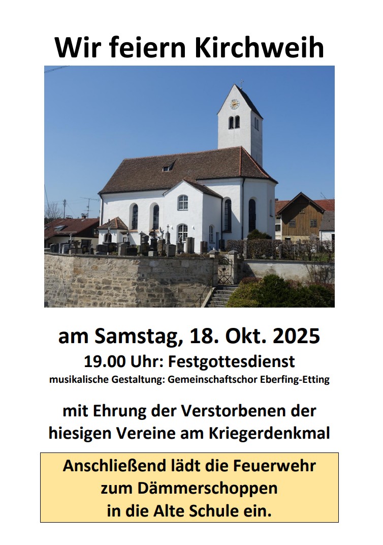 Read more about the article 18.10. Kirchweih in Etting