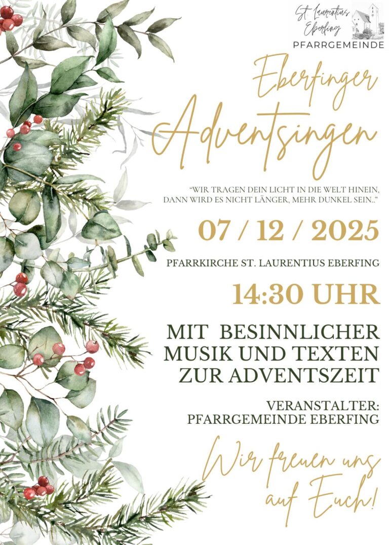 Read more about the article 07.12. Adventssingen – Eberfing