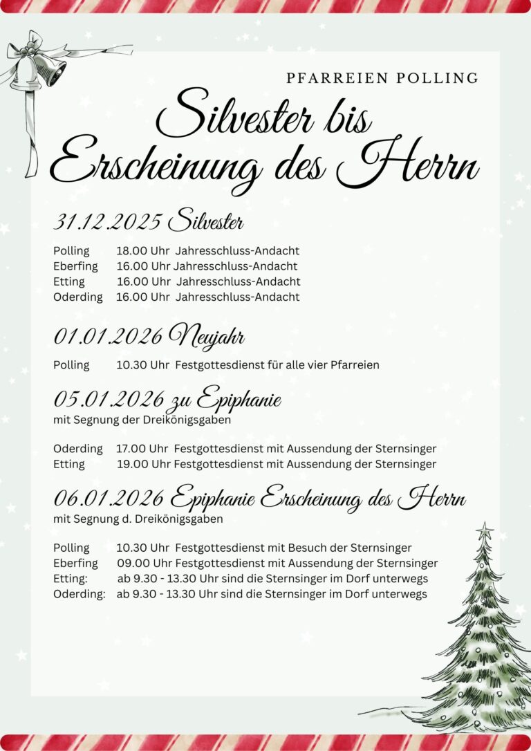 Read more about the article Silvester bis Erscheinung des Herrn